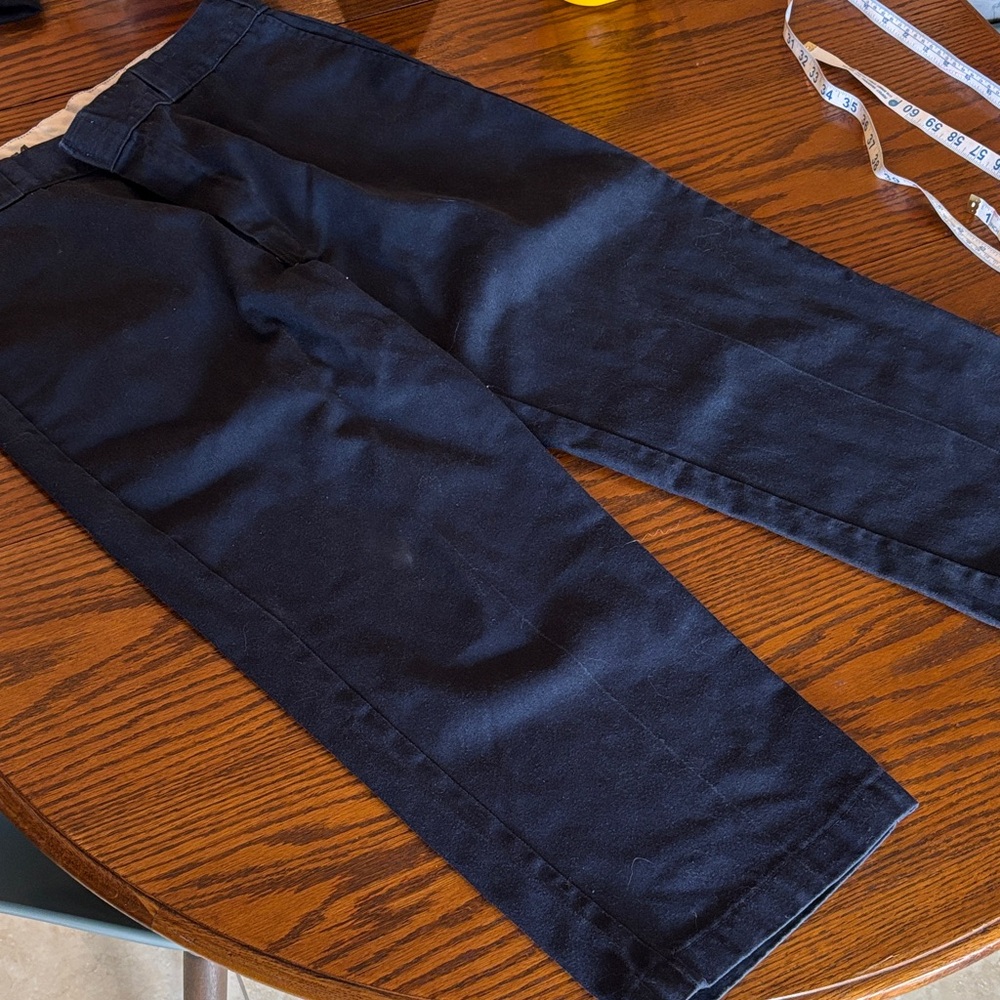 Dickies Navy 874 Original Fit Pants CROPPED